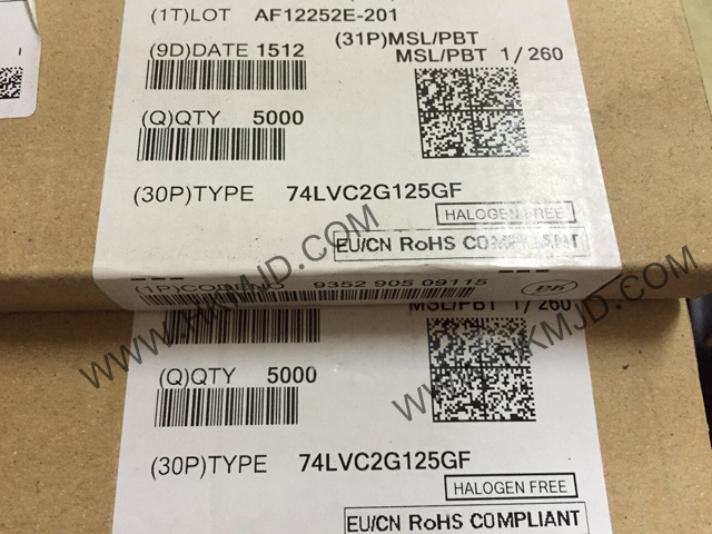 供應集成電路 8-XFDFN 74LVC2G125GF 雙總線緩沖器/線路驅動器；3態(tài)