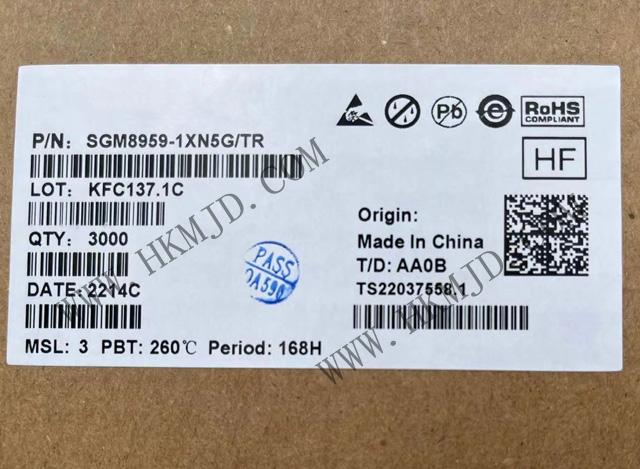 出售SGM8959-1XN5G 單 SGM8959-1 低VOS、低噪聲、高精度零漂移運(yùn)算放大器