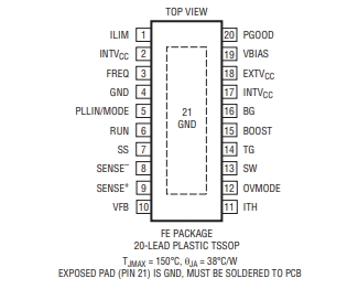 LINEAR(凌特) LTC3769EFE 60V、低 IQ、同步升壓型轉(zhuǎn)換器控制器