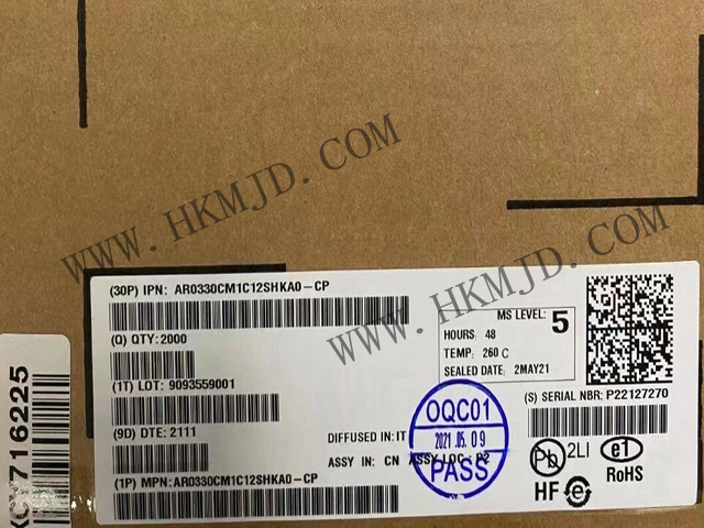 【分銷onsemi】AR0330CM1C12SHKA0-CP CMOS 圖像傳感器，300 萬像素，1/3 英寸