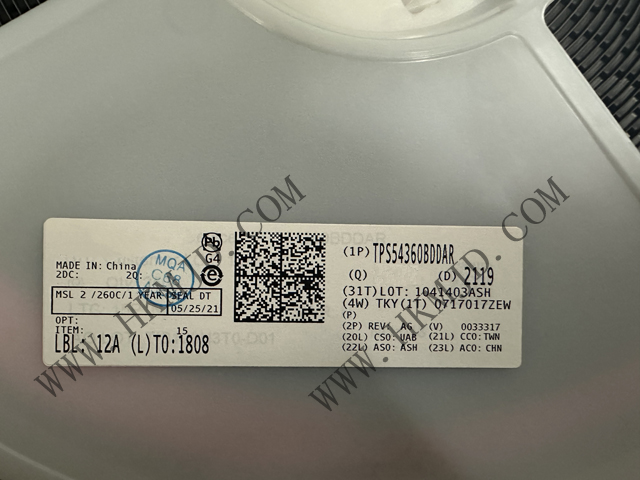 （分銷TI）電源IC TPS54360BDDAR 60V 輸入、3.5A 降壓直流/直流轉換器