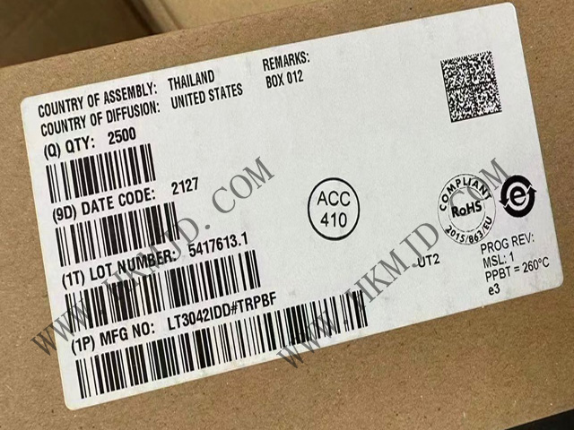 【出售】LT3042IDD (ADI) 20V、200mA、超低噪聲、超高 PSRR RF 線性穩(wěn)壓器