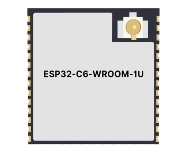 功能強(qiáng)大的ESP32-C6-WROOM-1U-N8 通用型Wi-Fi、IEEE 802.15.4和藍(lán)牙LE模塊