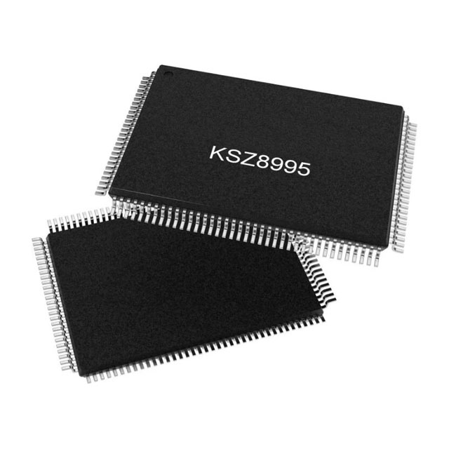 出售【Microchip】KSZ8995XA 集成式 5 端口 10/100 QoS 以太網(wǎng)交換機(jī)，支持光纖