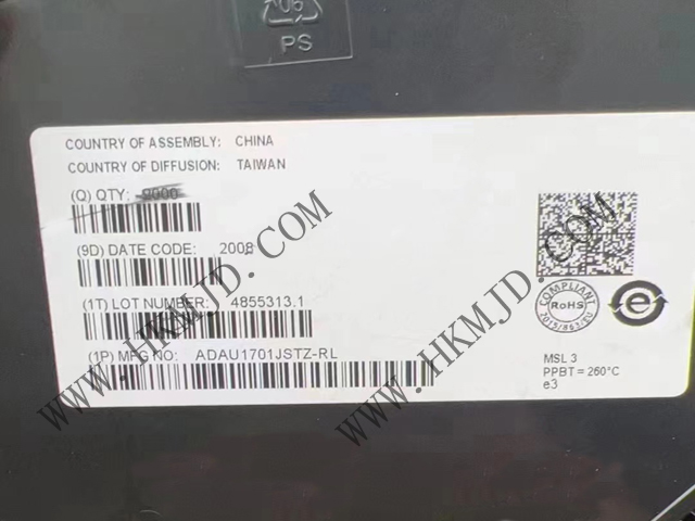 ADAU1701JSTZ SigmaDSP? 28/56 Bit音頻DSP，內(nèi)置2個(gè)ADC和4個(gè)DAC
