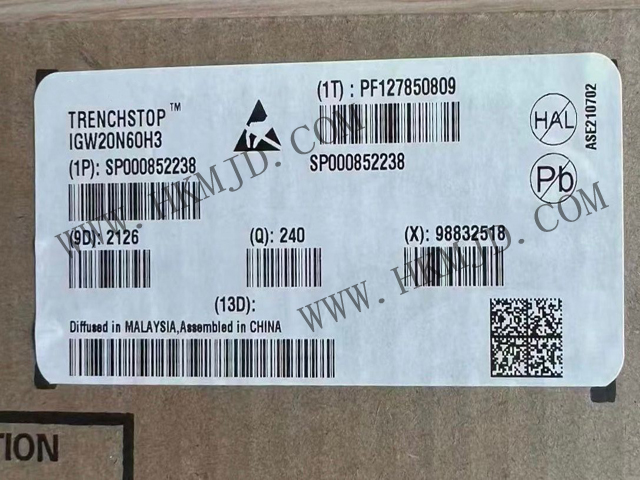 【分銷英飛凌IGBT晶體管】IGW20N60H3 600 V，20 A IGBT 分立式，采用 TO-247 封裝