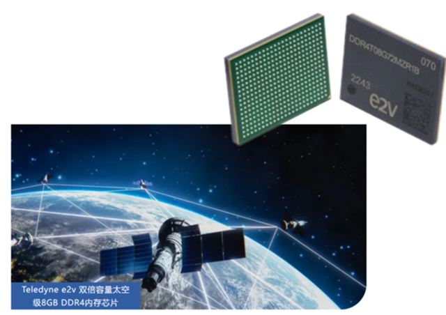 Teledyne e2v 雙倍容量太空級 8GB DDR4 內(nèi)存芯片，面向高可靠性太空應(yīng)用