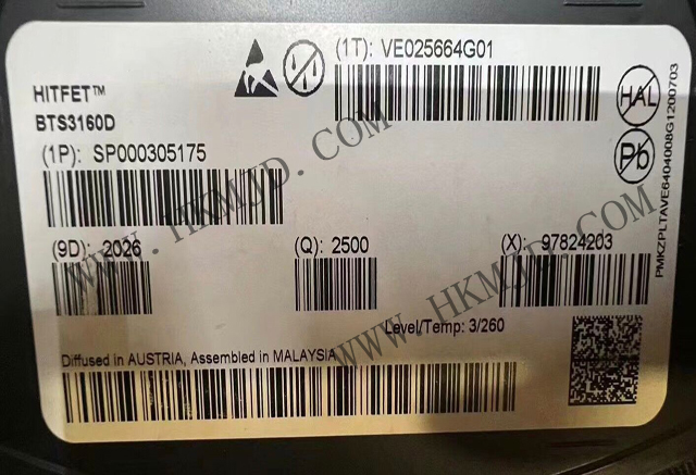 供應(yīng) 英飛凌 BTS3160D 單通道智能低側(cè)功率開關(guān)，帶保護(hù)功能